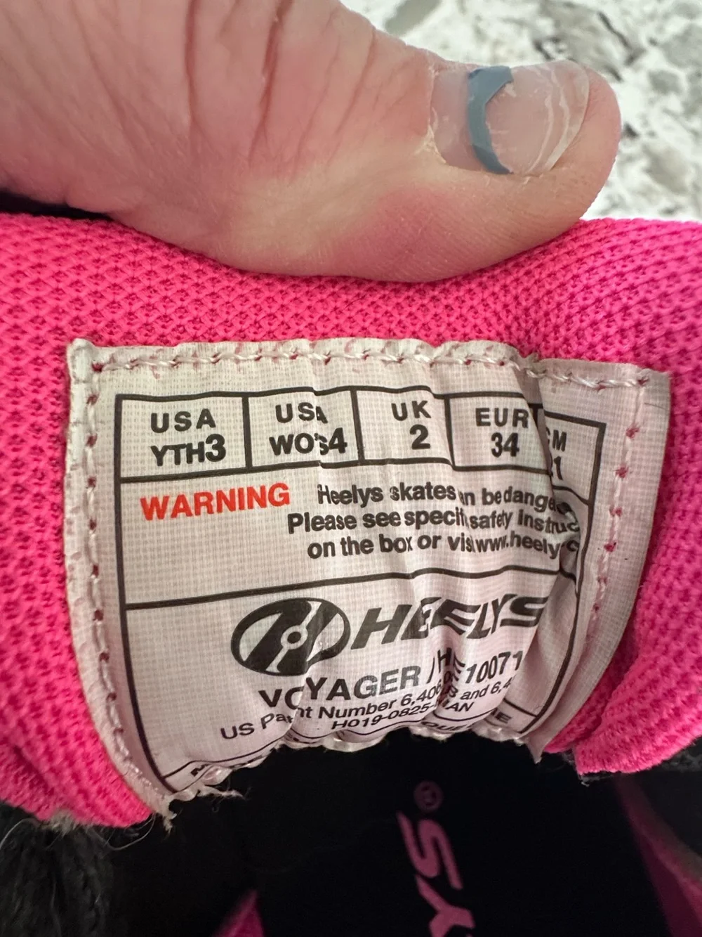 Heelys Black and Hot Pink Kid’s Lace-Up Sneakers